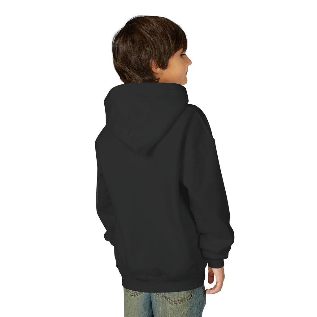Youth Palm Sunset Hoodie — Tropical Beach Sunset Graphic Hoodie