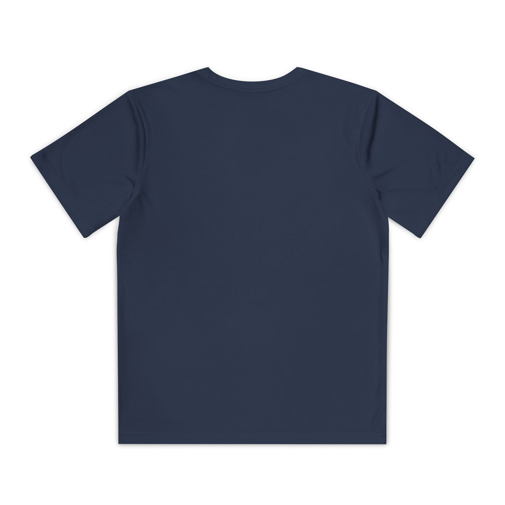 Cyber Skateboarder Youth Tee | Neon Futuristic Skate Art