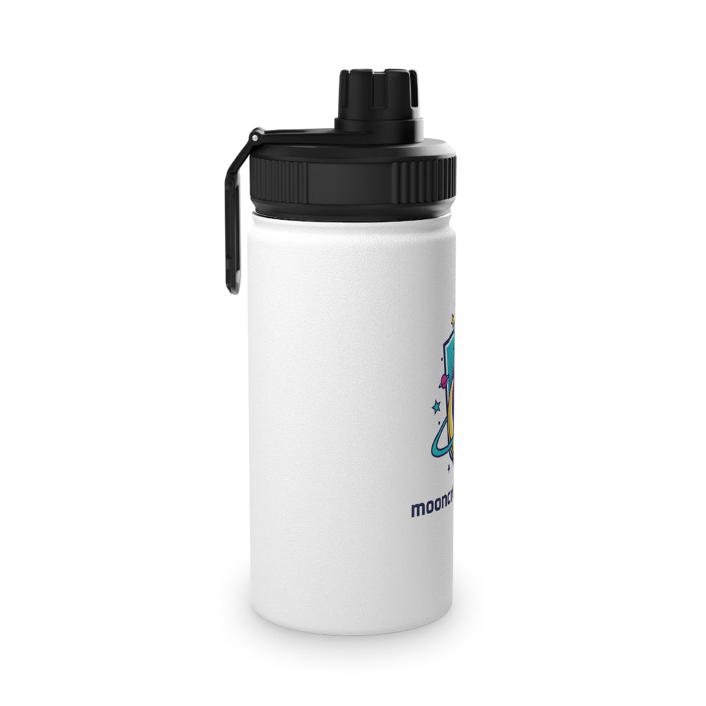 Retro Rocket Logo Stainless Steel Water Bottle | Sports Lid